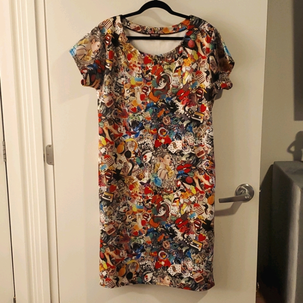 Wms Sz. 20 (UK 24) Print Midi Dress